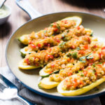 Spicy Rice and Vegetables Stuffed Squash